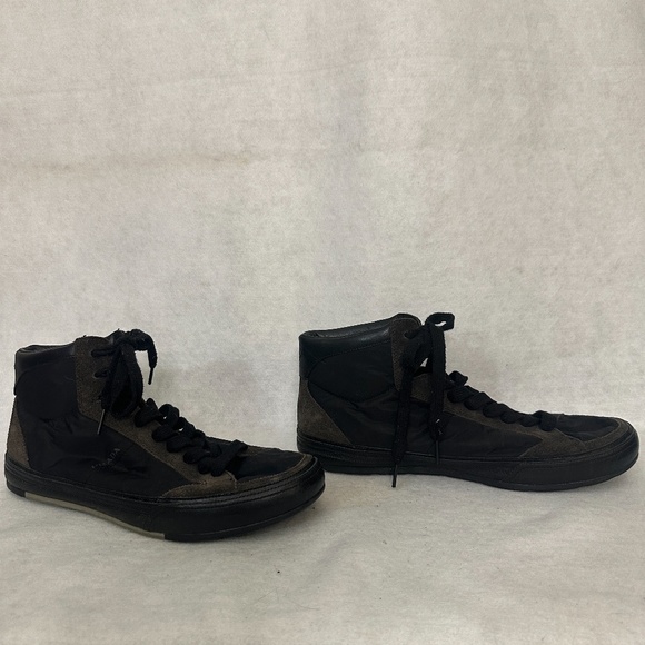 Prada Hightops US men's size 9 Gently worn Leather / nylon / suede / rubber - Picture 4 of 14